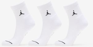 Jordan Everyday Ankle Socks 3-Pack White/ Black M