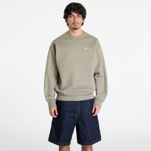 Mikina Nike Solo Swoosh Men's Fleece Crew Light Army/ White L