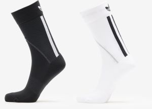 adidas Techy Crew Socks 2-Pack White/ Black L