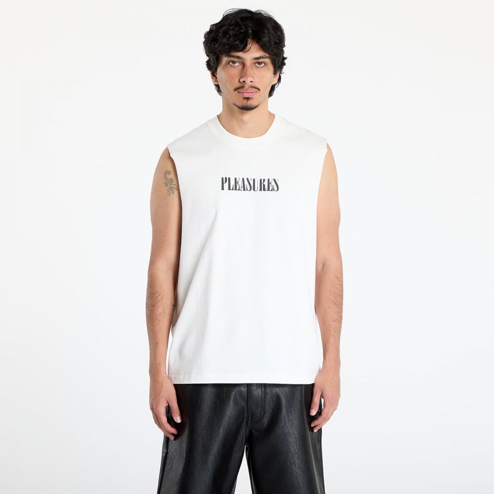 Tričko PLEASURES Onyx Sleeveless Shirt White L