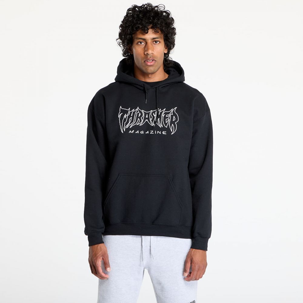 Mikina Thrasher Metal Hoodie Black L