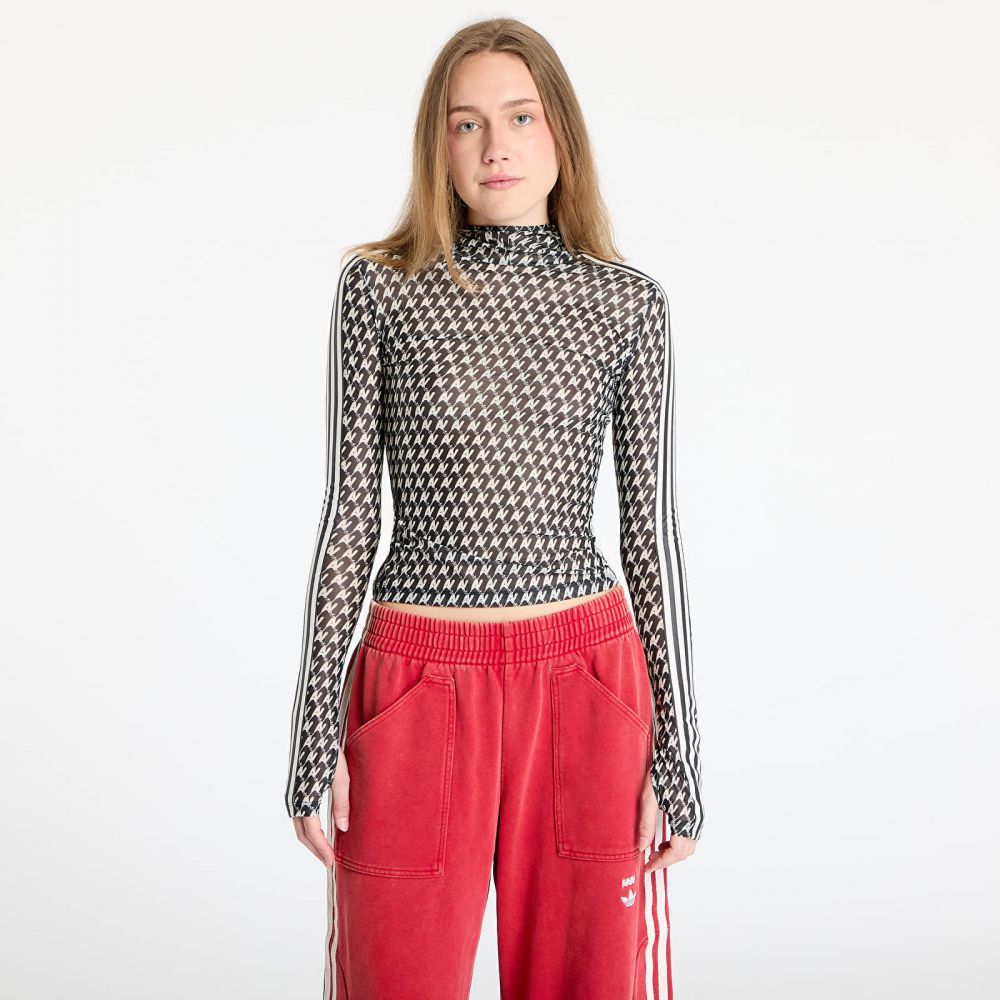 Tričko adidas x Avavav Mesh Aop Top Black/ Black XS