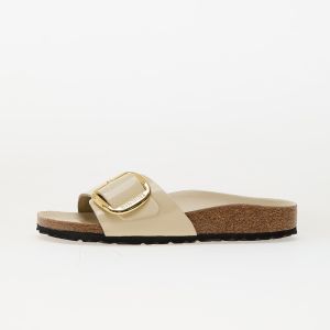Tenisky Birkenstock Madrid Big Buckle Natural Leather Patent High-Shine Ecru EUR 39