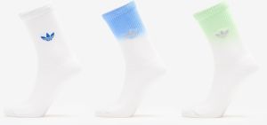 adidas Ombre Crew Socks 3-Pack White/ Pulse Lime L