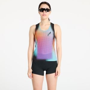 SOAR Running Women's Race Vest Black Rainbow Dot L