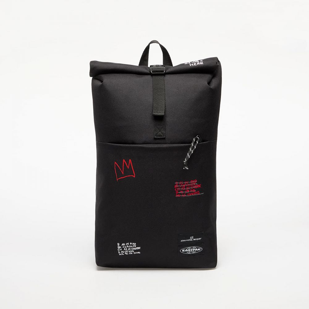 Eastpak Up Roll Basquiat Quotes Backpack Black 23 l