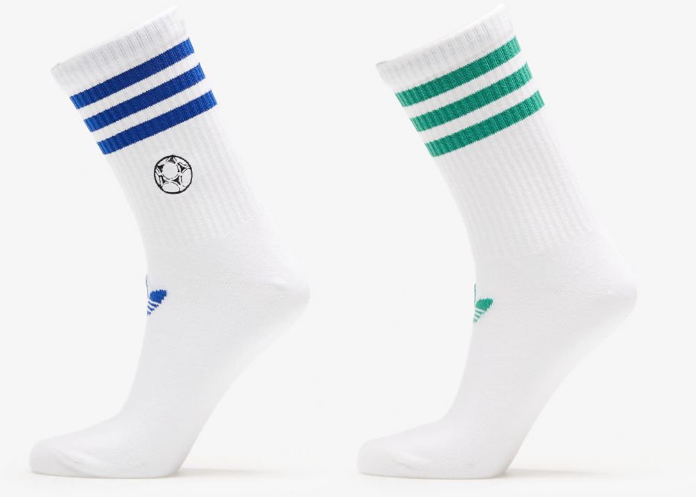 adidas Ftball Cr S 2-Pack White/ Royal Blue/ Secogr L