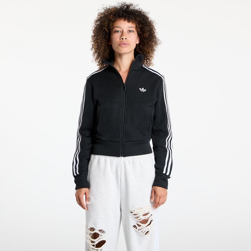 Bunda adidas Firebird Adicolor Knit Track Top Black/ White L