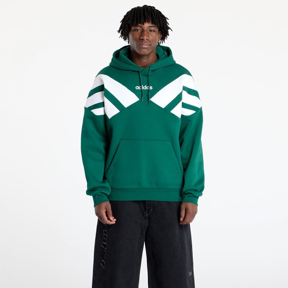 Mikina adidas Archive Cut Line Sweatshirt Collegiate Green/ White/ Semi Lucid Fuchsia L