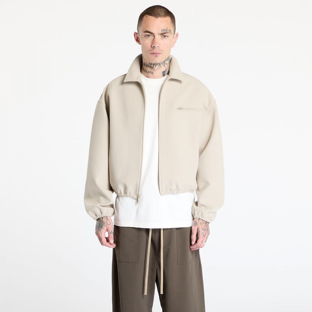 Bunda Fear of God Essentials Bonded Canvas Zip-Up Jacket Timber XL