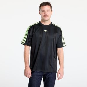 Tričko adidas Adicolor Jacquard Jersey Black / Signal Green S