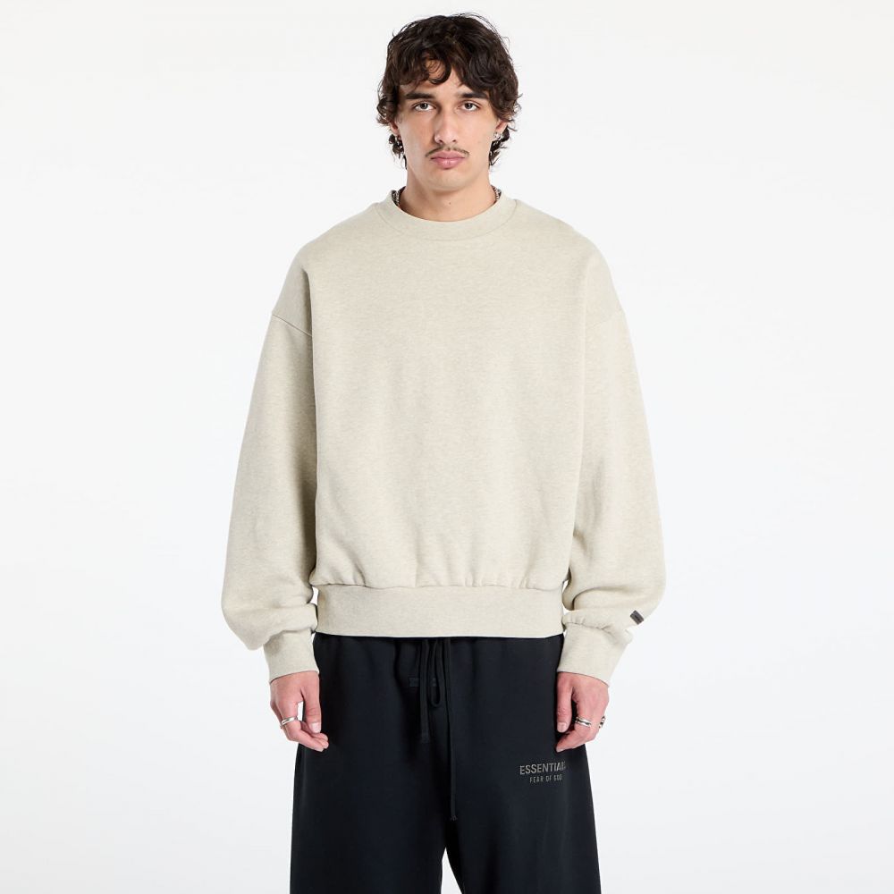 Mikina Fear of God Essentials Classsic Fit Fleece Crewneck Heather Stone XS