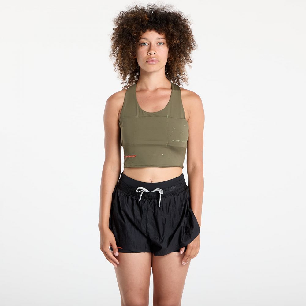 adidas Adi365 x Hermanos Koumori Running Crop Top Olive Strata L