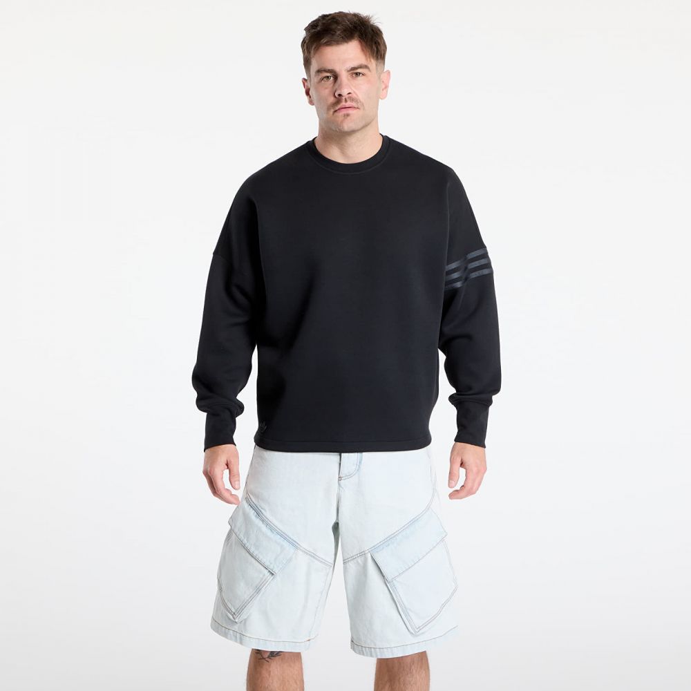Mikina adidas Neuclassics Long Sleeve Oversized Crew Black M