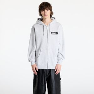 Mikina Thrasher Magazine Logo Zip Hoody Melange Grey L