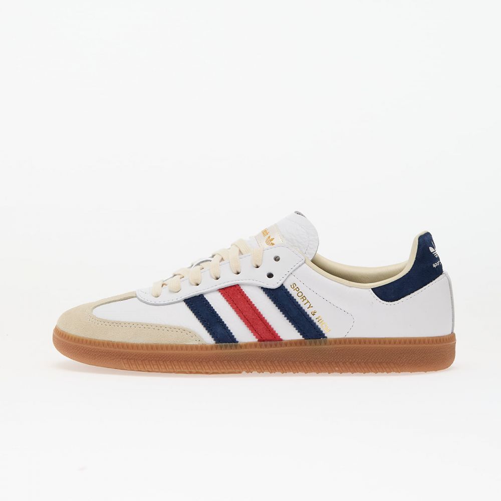 Tenisky adidas x Sporty & Rich Samba Og Ftwr White/ Night Indigo/ Collegiate Red EUR 36 2/3