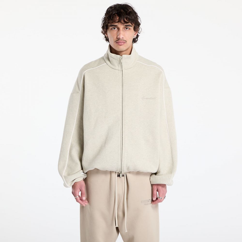 Mikina Fear of God Essentials Modern Track Jacket Heather Stone/ Cloud White M