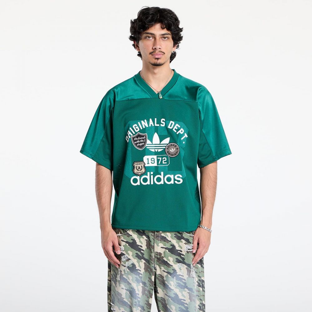 Tričko adidas Originals Dept. Graphic Mesh Jersey Collegiate Green L