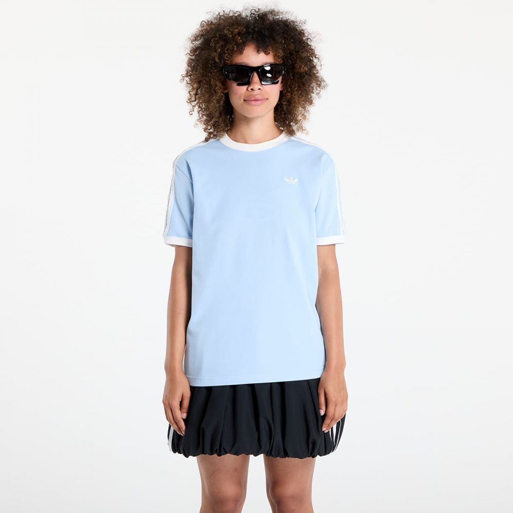 Tričko adidas Originals Ruffle 3-Stripes T-Shirt Clear Sky L