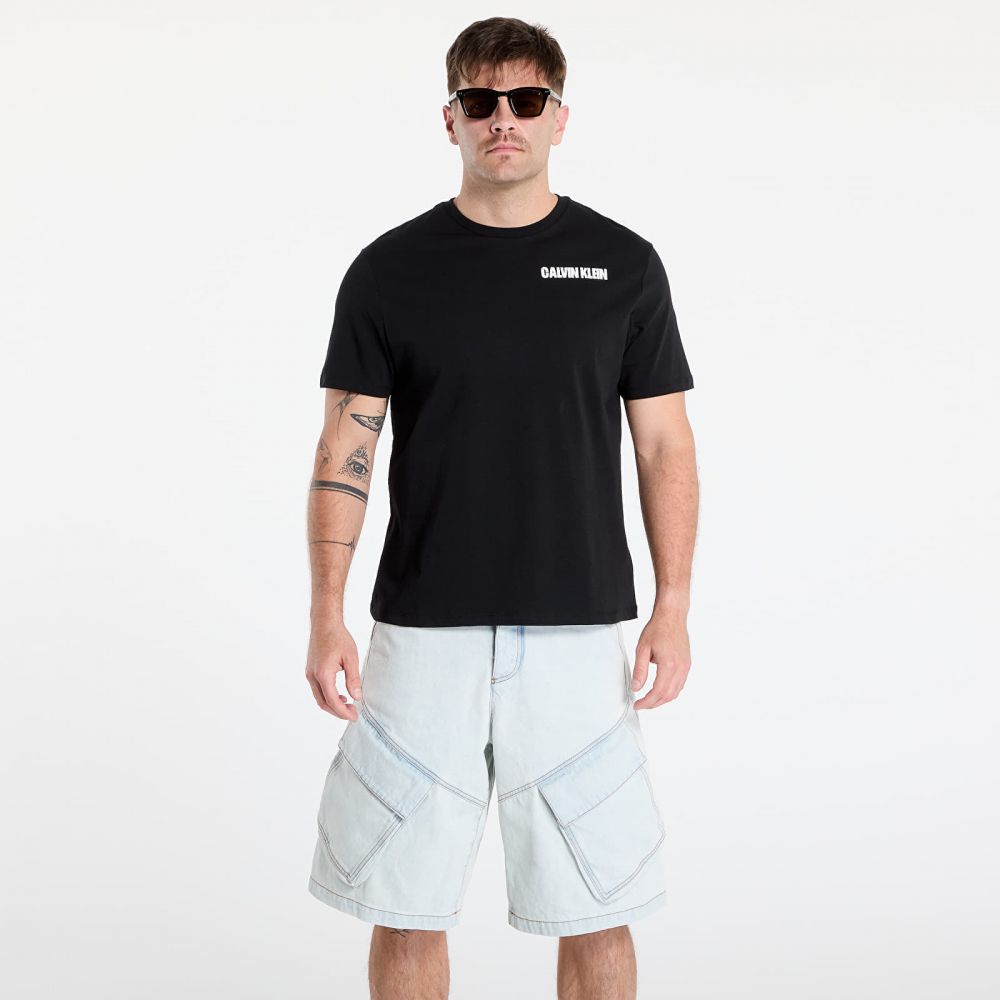 Tričko Calvin Klein Jeans Ss 20S Calvin Line 3 Tee Black L