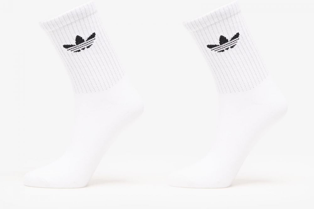 adidas Reflective Crew Socks 2-Pack White/ Reflective Silver L