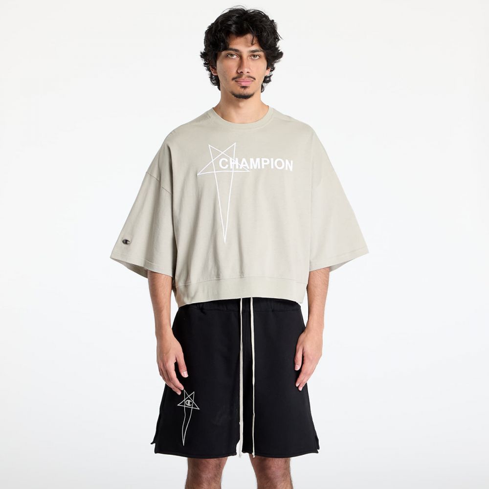 Tričko Rick Owens DRKSHDW x Champion Tommy Cropped Tee Pearl XXL