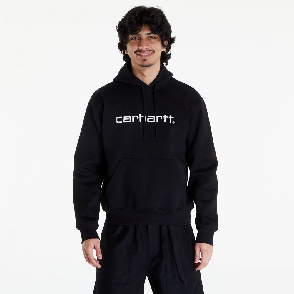 Mikina Carhartt WIP Hooded Carhartt Sweat Black/ White L