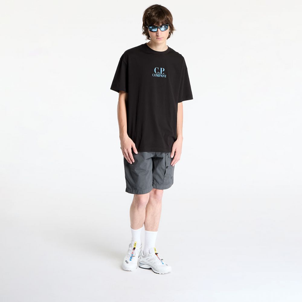 Tričko C.P. Company 30/1 Jersey Graphic Logo T-Shirt Black L