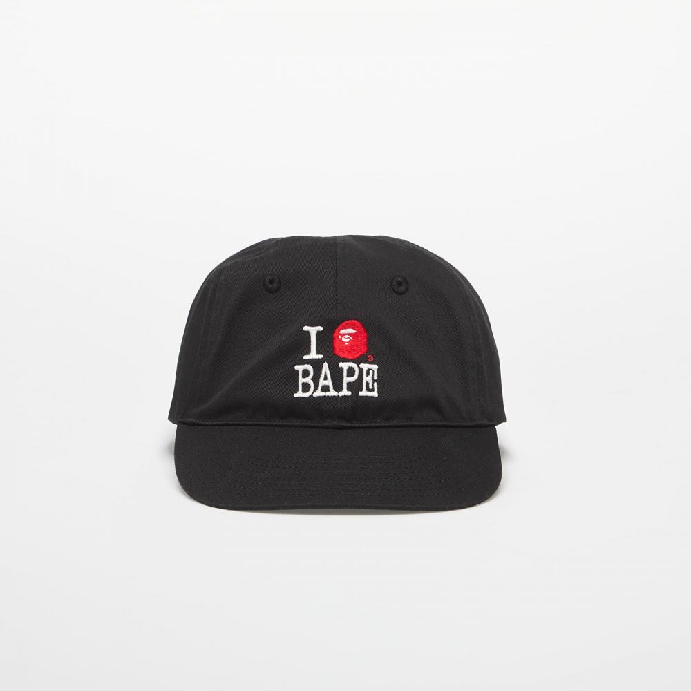 Šiltovka A BATHING APE Logo Cotton Twill Cap Black Universal