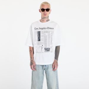 Tričko Palm Angels Paxlatimes_News Over Tee Off White/ Black S