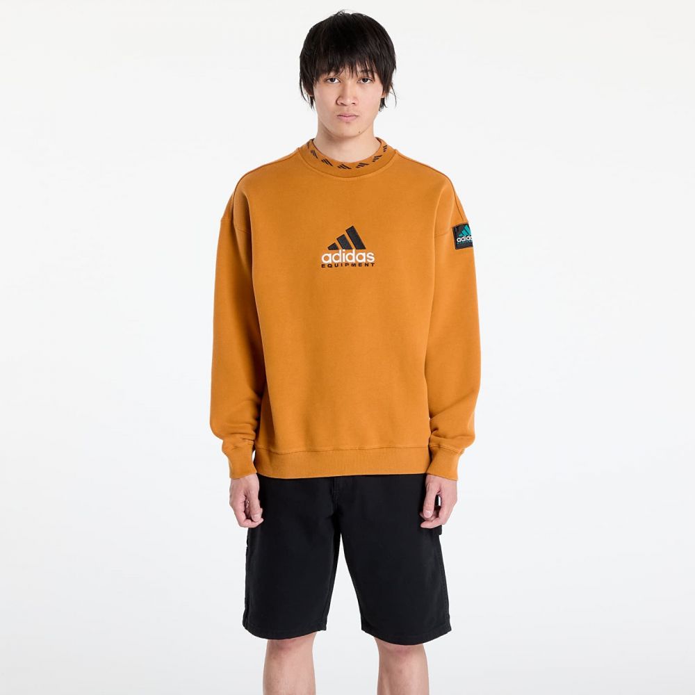 Mikina adidas EQT Wash Crewneck Sweatshirt Craft Ochre/ White L
