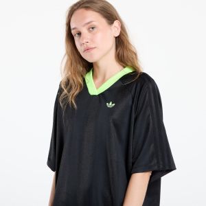 adidas Adicolor Football Jacquard Oversize Dress Black/ Signal Green XS