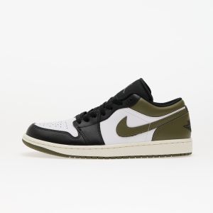 Tenisky Air Jordan 1 Low Black/ White-Medium Olive EUR 40.5