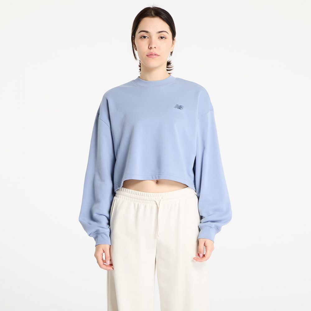 Mikina New Balance Coastal Fleece Crew Dusk Shower L