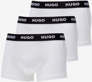 Hugo Boss Logo-Waistband Trunks 3-Pack White S