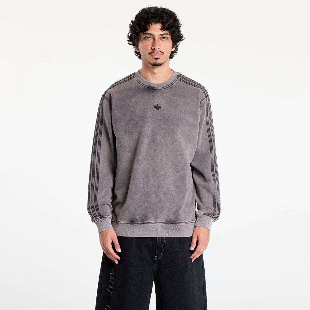 Mikina adidas Premium Essentials Retro Washed Crew Black XL