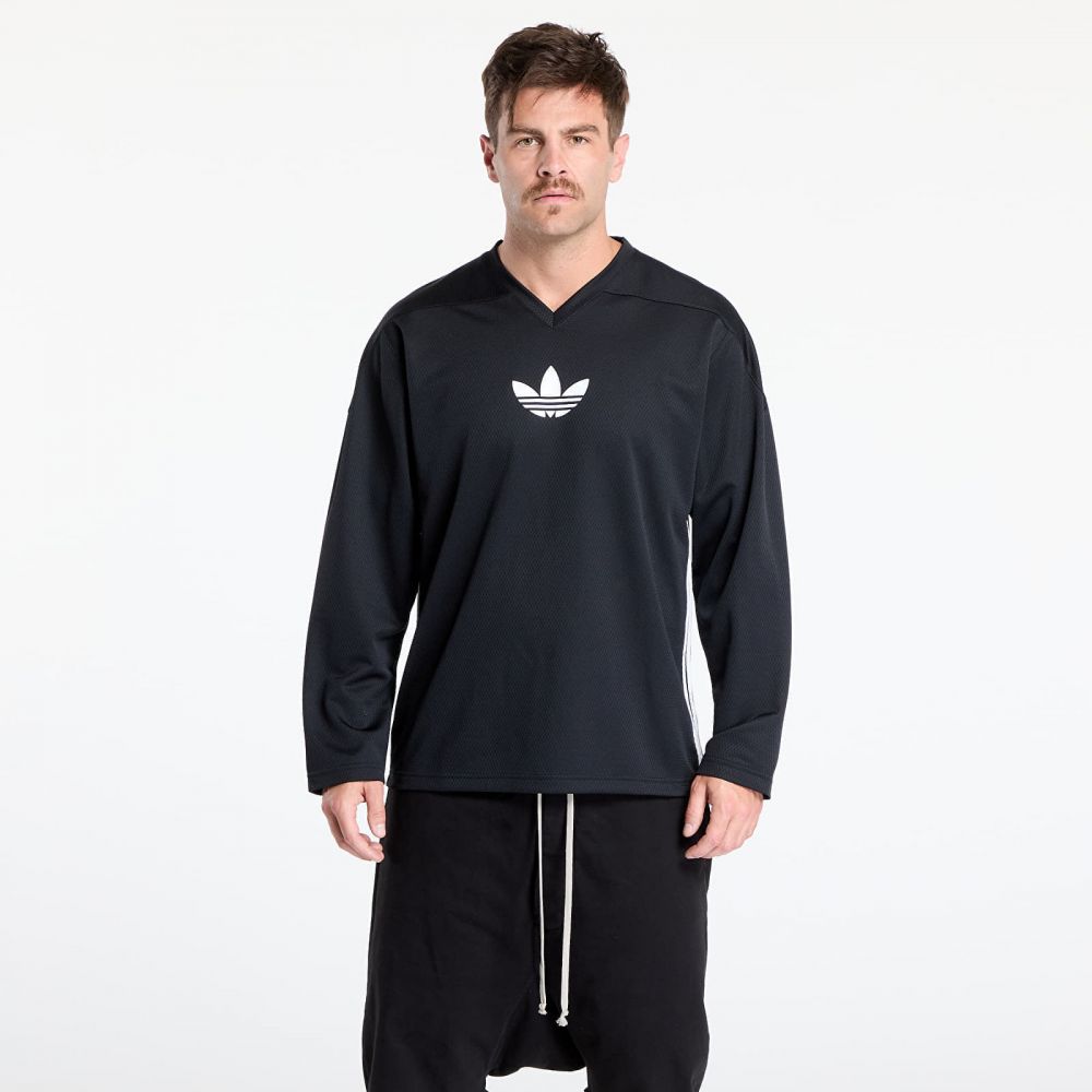 Tričko adidas Originals Adicolor Mesh Long Sleeve Black/ White L