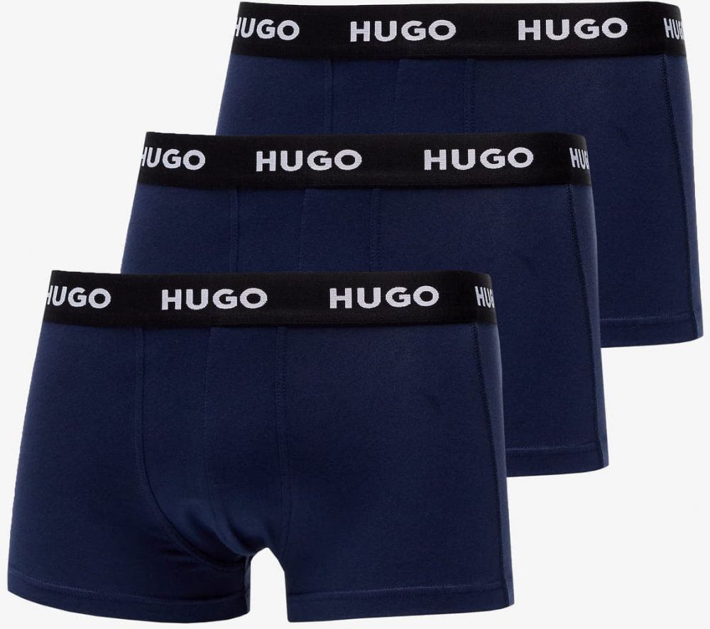 Hugo Boss Logo-Waistband Trunks 3-Pack Navy L