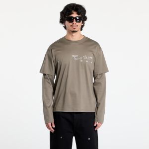 Tričko HELIOT EMIL Fulgens Longsleeve Dark Stone L