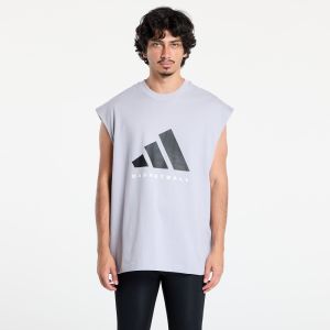 adidas Basketball Sleeveless T-Shirt (Gender Neutral) Glory Grey L