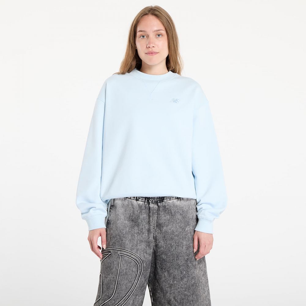 Mikina New Balance Athletics French Terry Crew Blue L