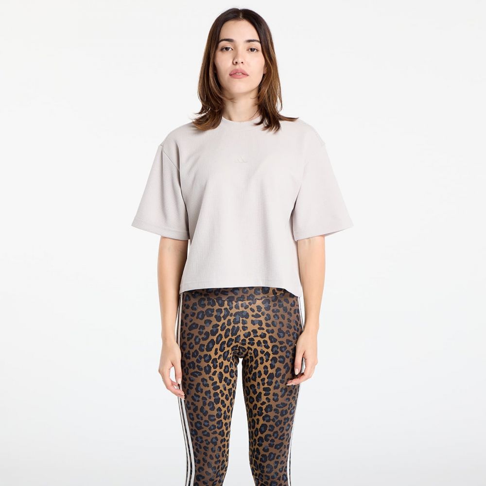 Tričko adidas Yoga Motion Waffle T-Shirt Wonder Alumina L