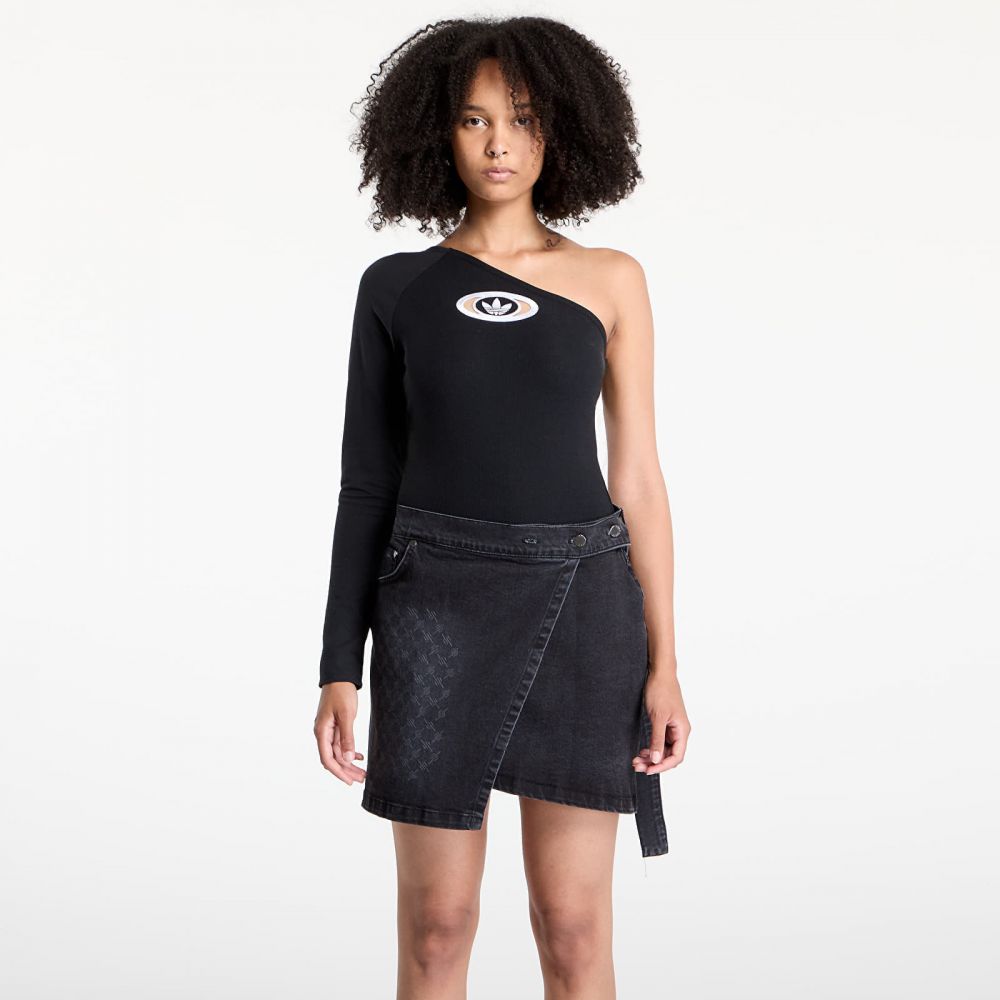 adidas Originals Campus 2000 One-Shoulder Bodysuit Black L