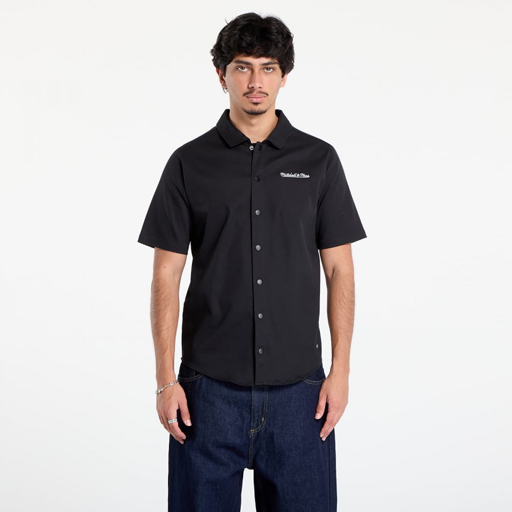 Košeľa Mitchell & Ness Branded M&n Ss Button Up Black L