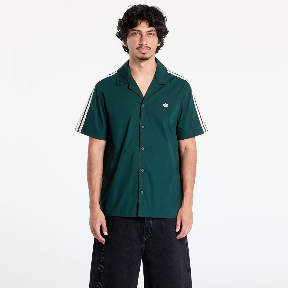 Košeľa adidas x Clot Bowling Shirt by Edison Chen Dark Brown M
