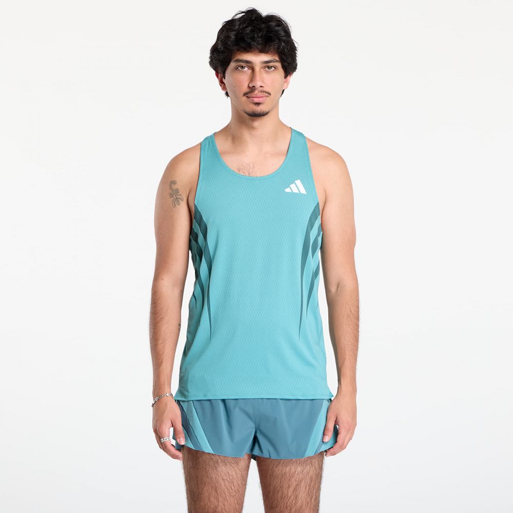 Tričko adidas Adizero Adizero Archive Top Powder Teal L