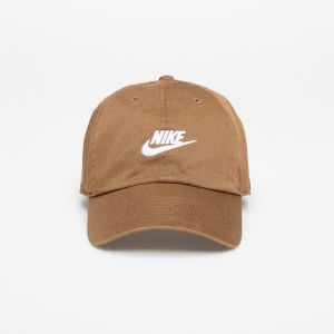 Šiltovka Nike Club Unstructured Futura Wash Cap Mosswood Brown/ White L/XL