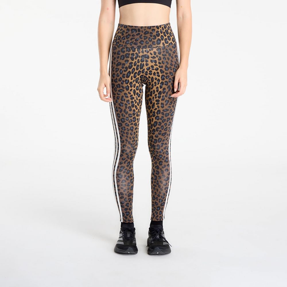 Legíny adidas Leopard 3-Stripes Legging Multicolor M