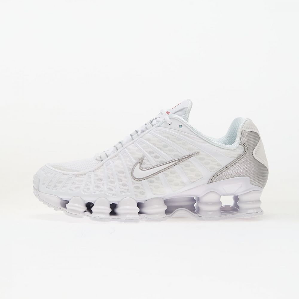 Tenisky Nike Shox TL White/ White-Metallic Silver-Max Orange EUR 44