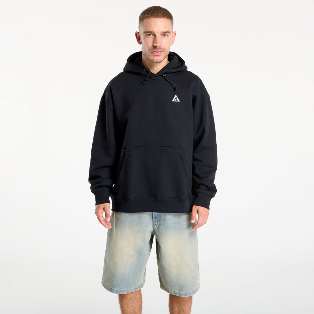 Mikina Nike ACG Therma-FIT Fleece Pullover Hoodie Black/ Anthracite/ Summit White L